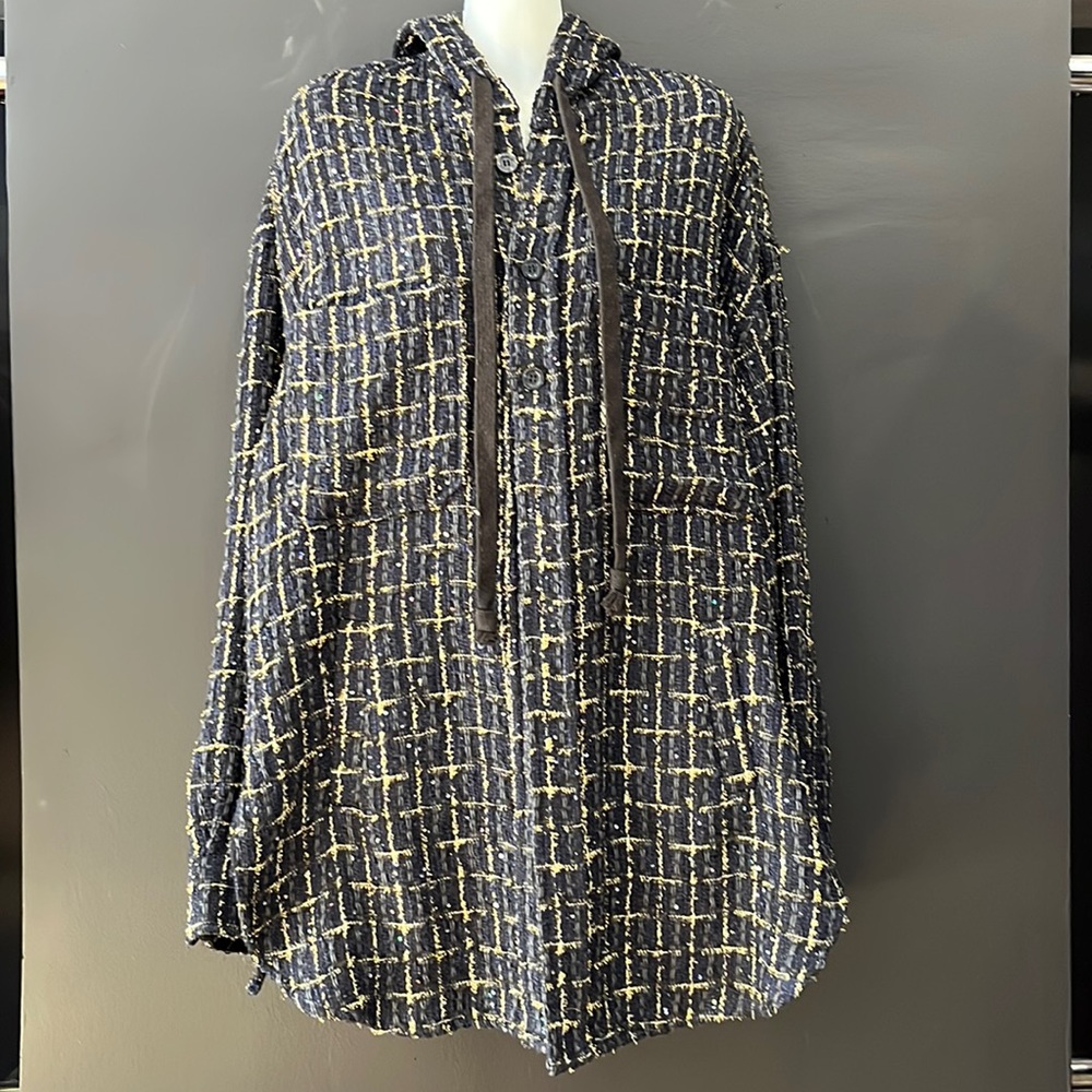 Faith Connexion Oversized Hooded Shirt